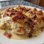 Cheesy Bacon Ranch Skillet Chicken