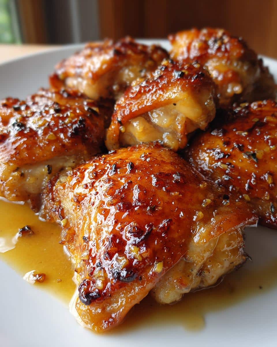 Honey Garlic Baked Chicken Thighs - detail 2