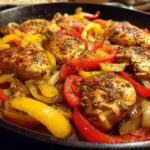 Skillet Chicken with Peppers and Onions