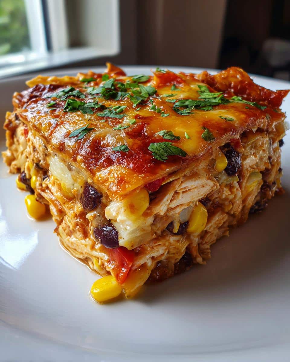 Southwest Chicken Tortilla Casserole - detail 1