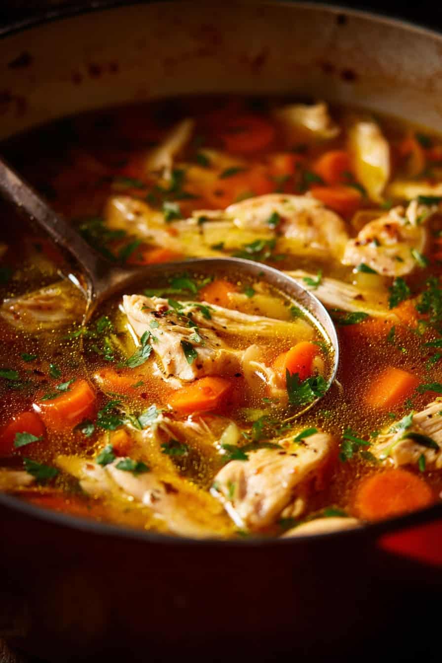 Apple Cider Chicken Soup