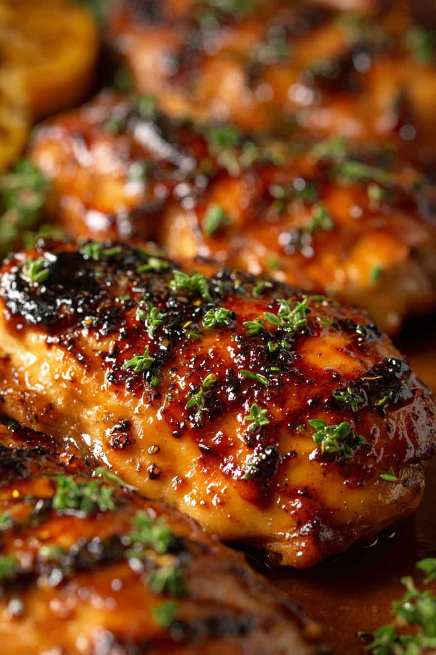 Apple Cider Glazed Chicken Cooking