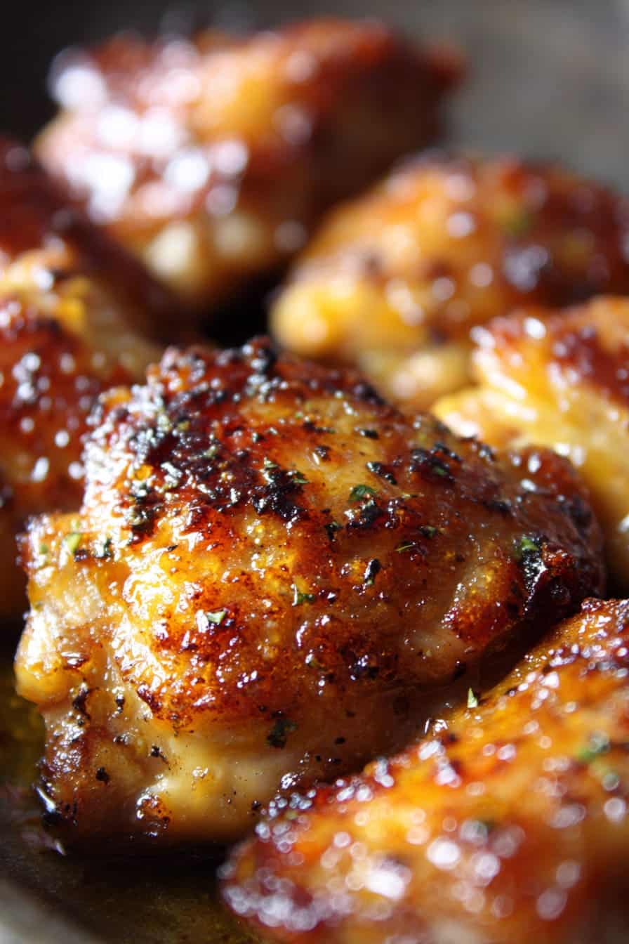 Maple Glazed Chicken Thighs