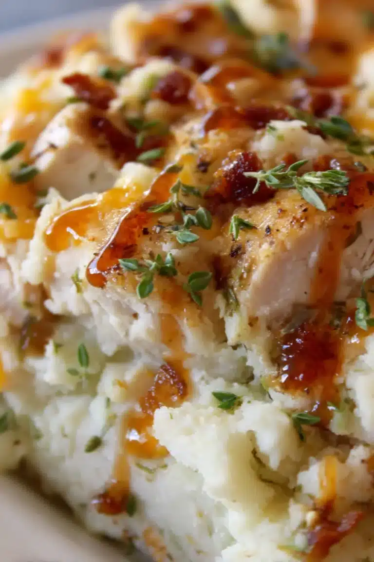 Delicious Chicken Loaded Mashed Potato Casserole for Family Dinners